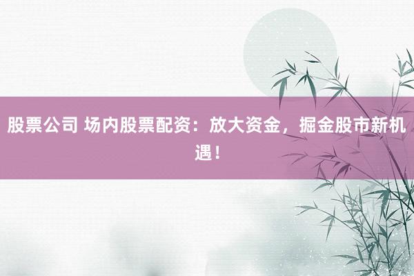 股票公司 場內股票配資：放大資金，掘金股市新機遇！